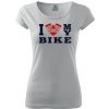 Dámske tričko s moto motívom 67 I Love My Bike