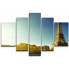 Sablio Obraz - 5-dílný Paríž - 125x90 cm