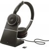 Jabra Evolve 75 Second Edition - MS Teams slúchadlá do uší bezdrôtové, Bluetooth, káblové, 7599-842-199, stereo, čierna, Redukcia šumu mikrofónu, Potlačenie; 7599-842-199