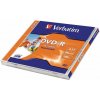 DVD R disk, potlačiteľný, matný, ID, 4,7GB, 16x, 1 ks, klasický obal, VERBATIM