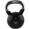 HMS KT 20 KG ČERNÝ KETTLEBELL S CHROMOVANÝM ÚCHOPEM