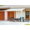 hliníková pergola LANITPLAST WALL 33 biela + číry PC LG2085