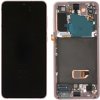 Samsung Galaxy S21 5G (SM-G991B) LCD displej + dotyková plocha + rám bez kamery Phantom Violet - originál GH82-27255B, GH82-27256B, GH82-27257B