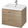 Cersanit Lara 60cm set skříňky a umyvadla z ořechu (S801-148-DSM)