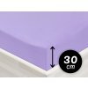 Jersey napínacie prestieradlo na vysoký matrac JR-012 Levanduľové 200 x 220 - výška 30 cm