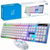 Membránová klávesnica Herný set RGB podsvietená myš pre hráčov