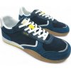 Mtng Free Orbit Nylon Navy Nappa Leather White