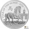Strieborná minca 1 Oz Rok koňa UK proof 31,21 g