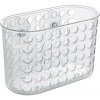 Erga Erga, kúpeľňový kôš na kozmetiku 19x9x12 cm na prísavky, číra, ERG-YKA-RY.KPN0200