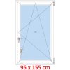 Soft Plastové okno 95x155 cm, otváravé a sklopné