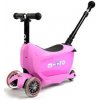 Detské odrážadlo a kolobežka Micro Mini2Go Deluxe Plus farba Ružová