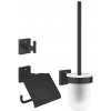 GROHE Start Cube - Sada doplnkov pre toaletu 3v1, čierna matná 411232430