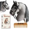 HOBBY HORSE KÔŇ NA PALICI A3 KONÍK S HRIEVOU DARČEK Deň detí + KRABICA