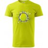 Tenisová loptička v triku - Klasické pánske tričko vyššej gramáže - XS ( Limetková )