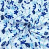 Bavlnená látka - Zafírovo modré kvety