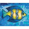 ZUTY Maľovanie podľa čísel ŽLTOMODRÁ RYBKA Rámovanie vypnuté plátno na rám Rozmer 80x100 cm
