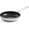 GreenPan Nerezová panvica s keramickým nepriľnavým povrchom, Geneva, Ø 24 cm CC004779-001