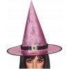 KLOBÚK ČARODEJNICE OPALESKUJÚCO-RUŽOVÝ