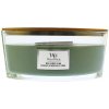 WoodWick Mint Leaves & Oak vonná sviečka s dreveným knôtom 453,6 g