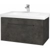 Dreja Umývadlová skrinka BIG INN SZZ 80 - D16 Tmavý betón / Úchytka T06 / D16 Tmavý betón