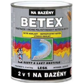 BETEX 2v1 na bazény S2852 Lesk 0440 Modrá tmavá, penetračný a vrchný náter  1kg od 11,59 € - Heureka.sk