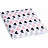 BocioLand Veľký nahrievací vankúšik s čerešňovými kôstkami Srdiečka pastelová