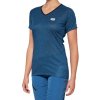 Dámsky cyklistický dres s krátkymi rukávmi 100% Airmatic Women'S Short Sleeve Jersey Slate Blue S