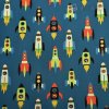 Bavlna kolekcie Dino-Soar s raketami 1 m