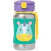 SKIP HOP Zoo detská nerezová fľaša na vodu so slamkou Jednorožec 12m+ 350 ml
