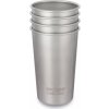 Sada nerezových pohárikov Klean Kanteen Steel Cup - 4 Pack - brushed stainless 473 ml uni