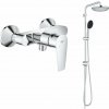 Súprava sprchová súprava Grohe Vitalio Start System 26680001, sprchová batéria Grohe Start Edge 24197001