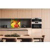 DIMEX | Dibond doska za kuchynskú linku | DBW-06060-027 Listy | 60 x 60 cm + Dibond obkladová doska Dimex do kuchyne Listy v rozmere 60 x 60 cm + lepidlo zadarmo