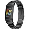 eses Kovový remienok pre Fitbit Charge 5 a 6 - Čierny