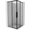 Mexen Rox Duo sprchový kút posuvný 85 x 85 cm, čierny rám, čierny - 8C2D-085-085-70-70