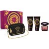 Versace Crystal Noir EDT 90 ml + sprchový gél 100 ml + telové mlieko 100 ml + kabelka darčeková sada