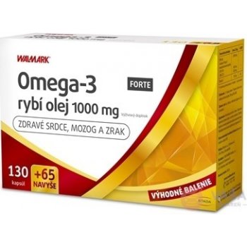 WALMARK Omega-3 rybí olej forte promo 130 + 65 kapsúl