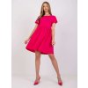 Šaty Dita s krátkym rukávom RV-SK-5672.03P fuchsia pink