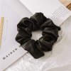 Girly Saténová gumička čierna coffee HB16/BLACK