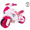 Lean Toys plastová motorka ružovo-biela