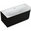 Polimat Sola 160x75 voľne stojaca akrylátová vaňa, čierna matná Dĺžka vane: 160 cm, Orientácia: ľavá, 00037