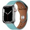 AppleKing kožený remienok s kolíčkovým zapínaním pre Apple Watch 42mm / 41mm / 40mm / 38mm - tyrkysový - možnosť vrátiť tovar ZADARMO do 30tich dní