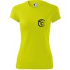 Volejbal lopta prso - Dámske Fantasy športové (dresovina) - XL ( Neonová žltá )
