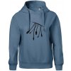 Konektory - Oversized mikina dámská Moon - kratšia + širšia - L ( Denim )