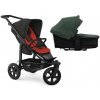 TFK Mono3 2v1 Anthracite with Red Higlights Combi carrycot + Seat unit Nafukovacie kolesá Hlboká vanička Olive