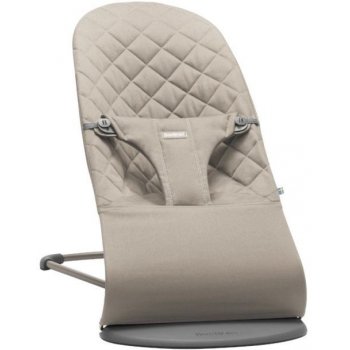 BabyBjörn Bouncer Bliss Sand sivá cotton