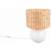 TRIO 518990101 VINA stolná lampička V400mm 1xE27 biela, prírodná