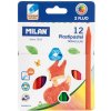 Pastelky MILAN trojhranné 10 ks + 2x Fluo