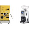 Profitec GO, yellow + Eureka Atom 60, chrome