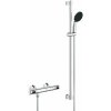 GROHE Precision Flow nástenný sprchový termostat, ručná sprcha 1jet EcoJoy priemer 110 mm, 92 cm sprchová tyč, jazdec a sprchová hadica 175 cm, chróm, 34805001