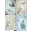 Ryžový papier Kvety (210 x 297 mm, 25-30 g/m2)